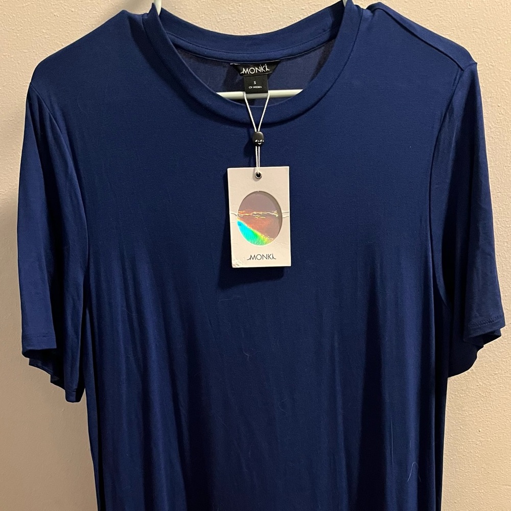 NWT Monki Ruffle Hem TShirt Dress, S